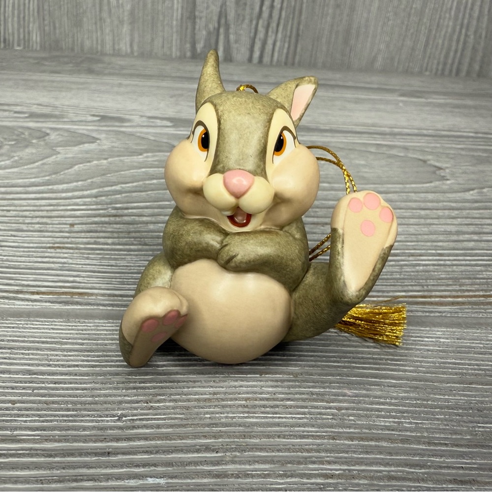 Vintage Walt Disney Thumper “Belly Laugh” Christmas Ornament Bambi figurine